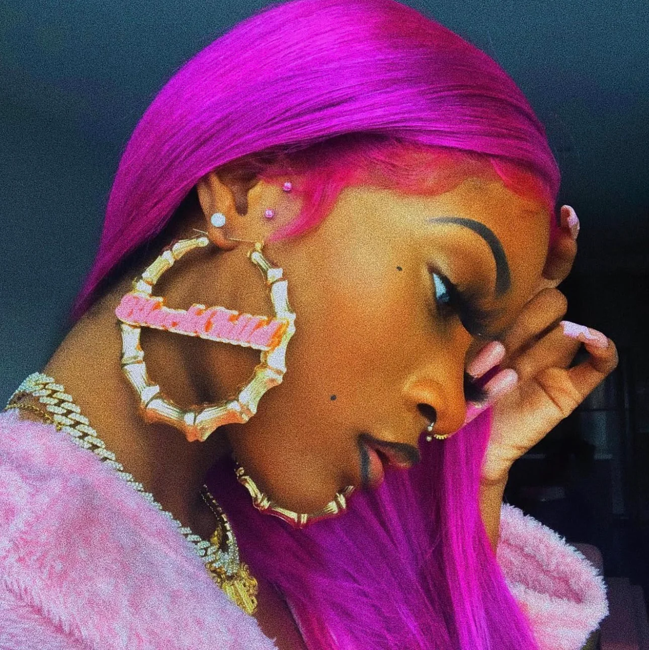 Classic "Black Child" Bamboo Hoops - Image 5