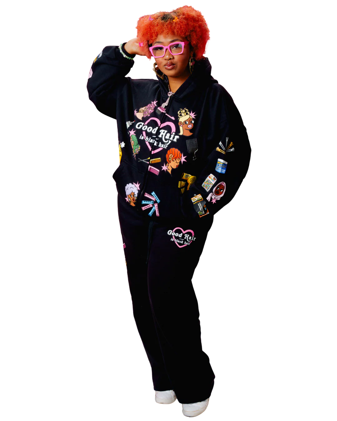 'Good Hair' Sweatpants (black) - Image 3