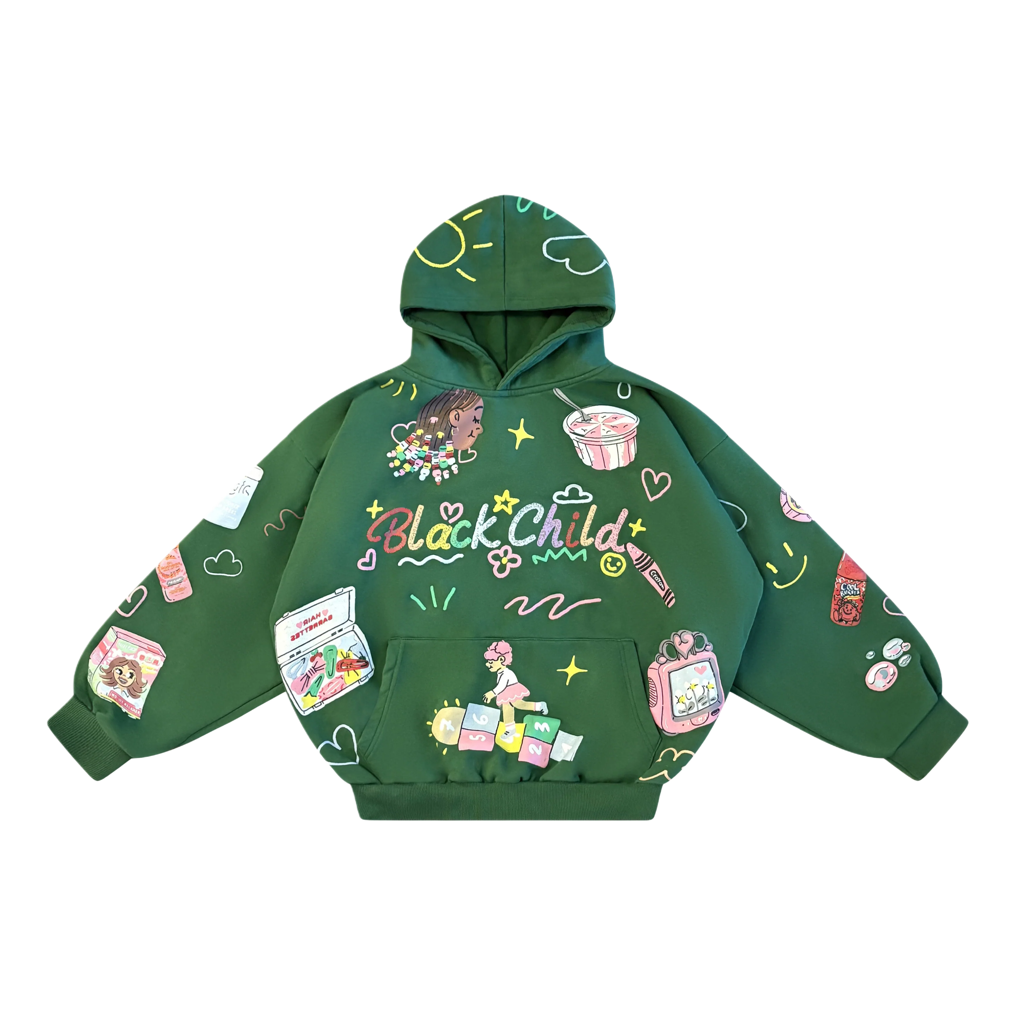 The Childhood Hoodie (Pine Green) - Image 3